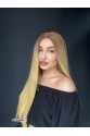 Düz uzun Perçemsiz Cilt görünümlü  Medikal  özel peruk 10f86
