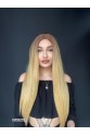 Düz uzun Perçemsiz Cilt görünümlü  Medikal  özel peruk 10f86