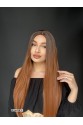 Düz uzun Perçemsiz Cilt görünümlü  Medikal  özel peruk