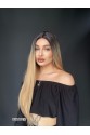 Düz uzun Perçemsiz Cilt görünümlü  Medikal  özel peruk 2f24