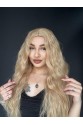 Wag Dalgalı Medikal üst kısmı cilt görünümlü Medikal peruk Rus Sarısı