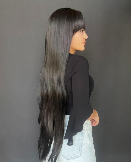 Rus kumralı serisi özel peruklarımızdan Perçemli medikal peruk