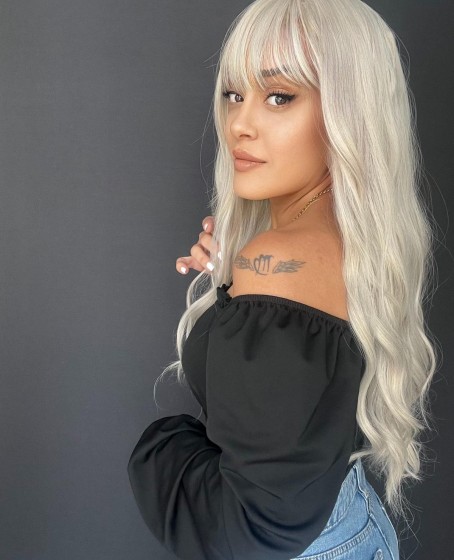 Rus kumralı serisi özel peruklarımızdan Perçemli medikal peruk