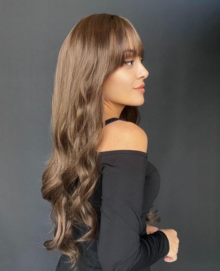 Rus kumralı serisi özel peruklarımızdan Perçemli medikal peruk