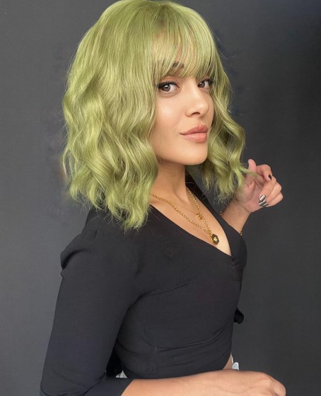 Rus kumralı serisi özel peruklarımızdan Perçemli medikal peruk