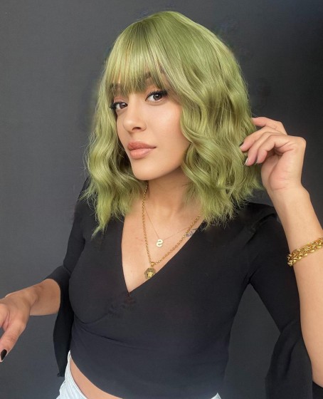 Rus kumralı serisi özel peruklarımızdan Perçemli medikal peruk