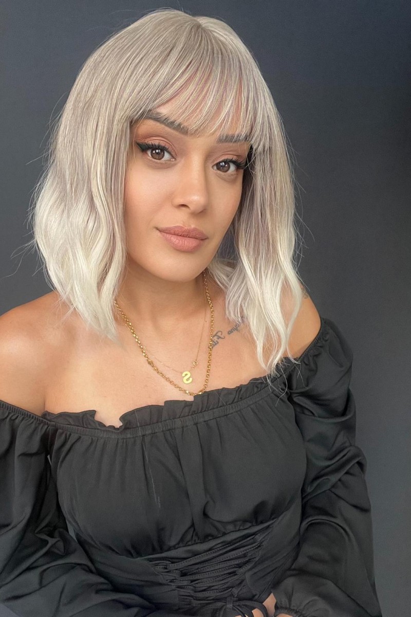 Gerçek Saç dokusunda Fiber Medikal peruk