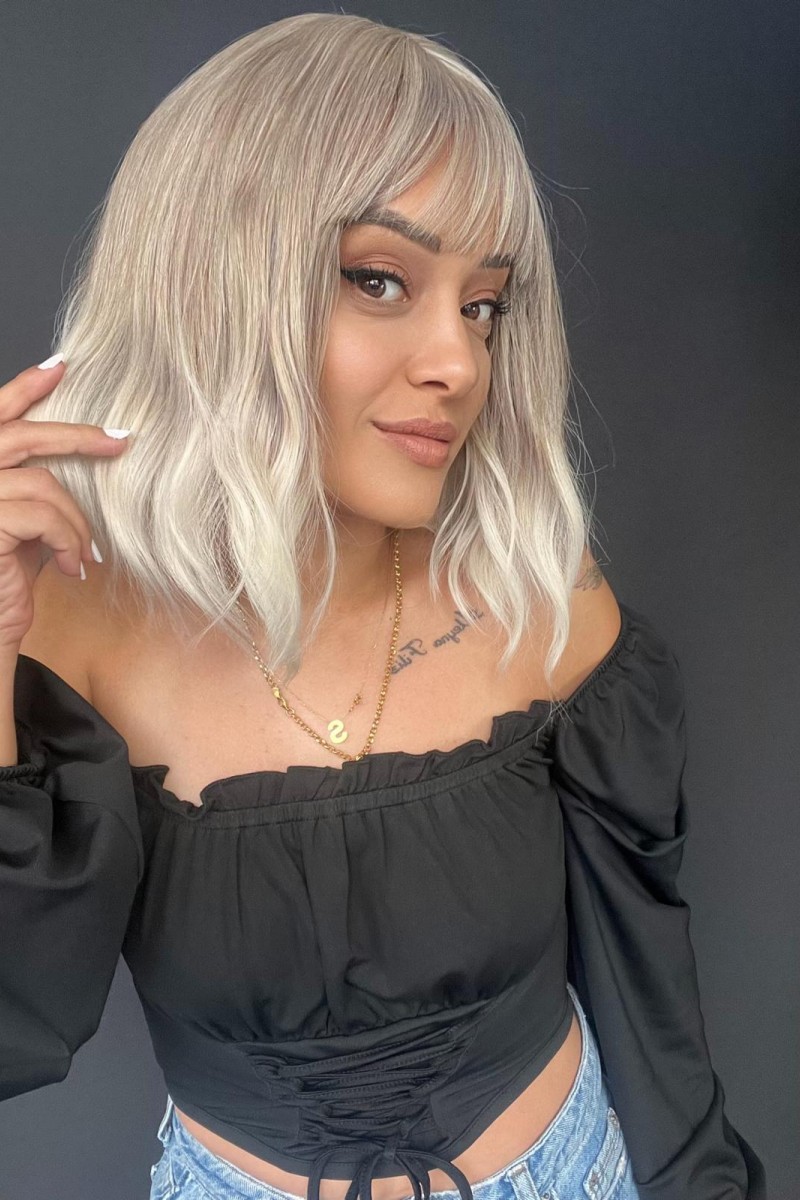 Gerçek Saç dokusunda Fiber Medikal peruk