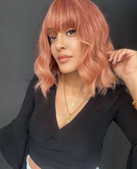 Rus kumralı serisi özel peruklarımızdan Perçemli medikal peruk