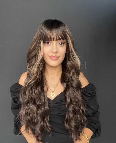 Rus kumralı serisi özel peruklarımızdan Perçemli medikal peruk