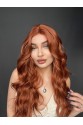 Doğal Dalgalı görünüme sahip Tül tepeli peruk