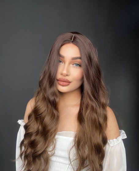 Kahverengi ışıltılı tül peruk YILIN EN İYİ PERUĞU SEÇİLDİ