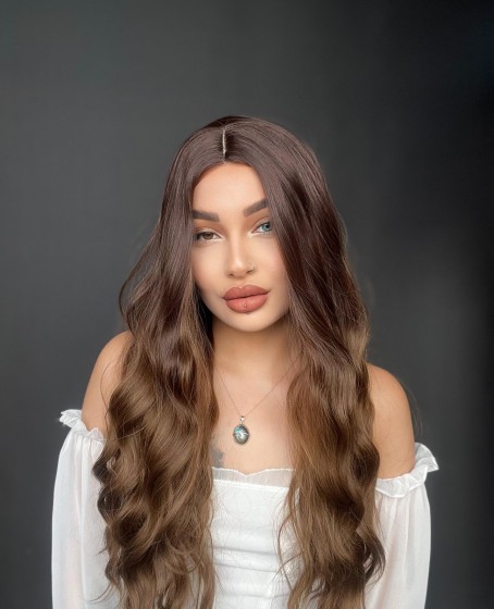 Kahverengi ışıltılı tül peruk YILIN EN İYİ PERUĞU SEÇİLDİ