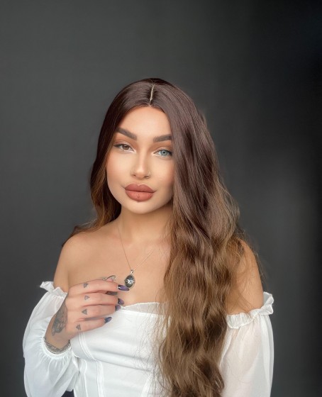 Kahverengi ışıltılı tül peruk YILIN EN İYİ PERUĞU SEÇİLDİ