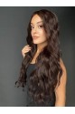 Uzun Dalgalı Gerçek Saç dokusunda Fiber sentetik Tül peruk syt08032