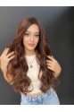 Geniş Su dalgalı Tül peruk