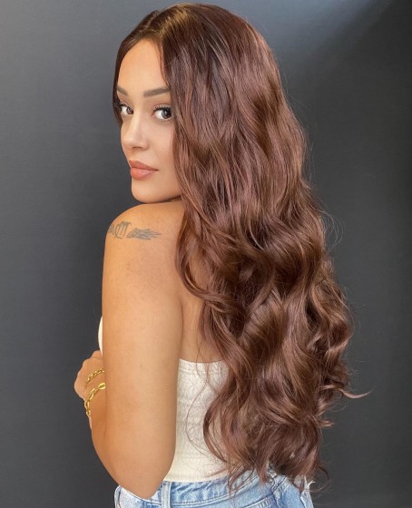 Geniş Su dalgalı Tül peruk