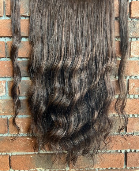 U Part Peruk yarımay çıtçıt Gerçek Saç