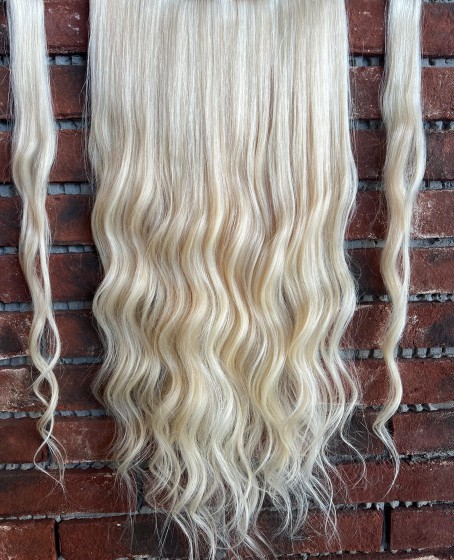 U Part Peruk yarımay çıtçıt Gerçek Saç