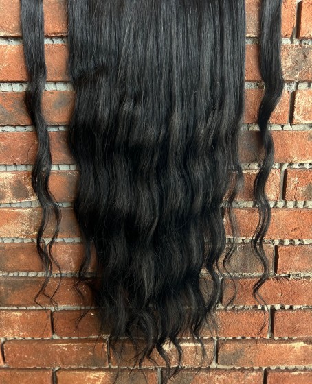 U Part Peruk yarımay çıtçıt Gerçek Saç