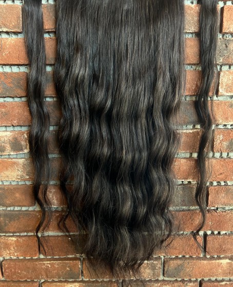 U Part Peruk yarımay çıtçıt Gerçek Saç