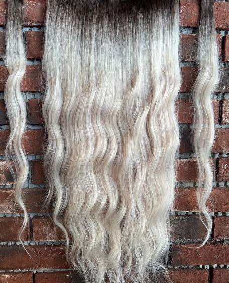 U Part Peruk yarımay çıtçıt Gerçek Saç