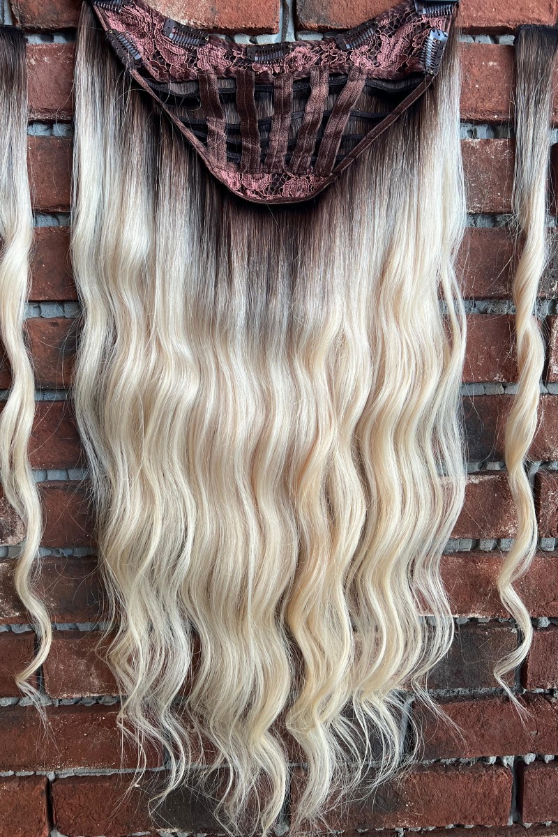 U Part Tam Tur başa takılan Geniş çıtçıt +2 yan hediyemizdir Doğal saç Peruk yarımay çıtçıt