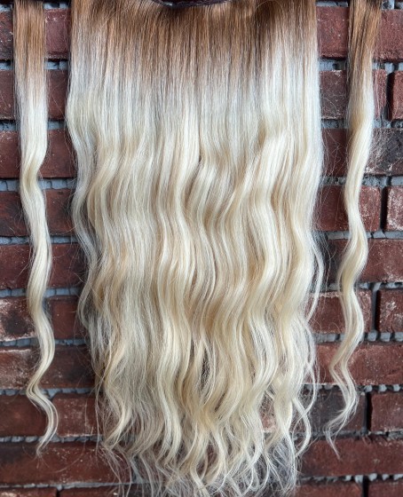 U Part Peruk yarımay çıtçıt Gerçek Saç