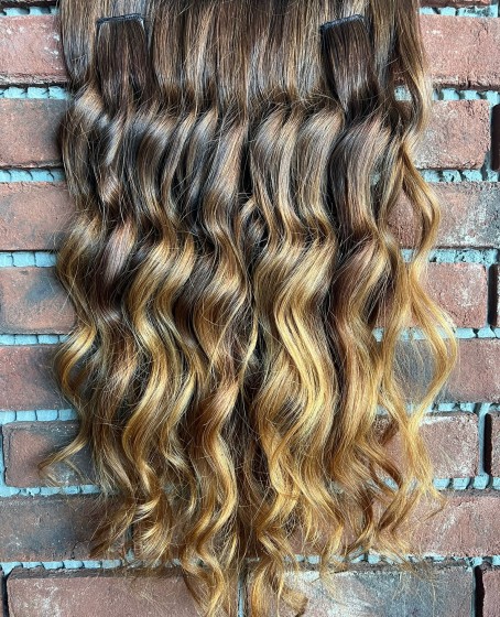 U Part Peruk yarımay çıtçıt Gerçek Saç