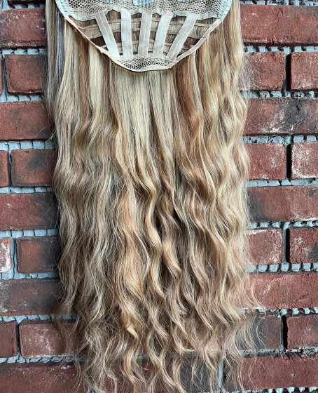 U Part Peruk yarımay çıtçıt Gerçek Saç