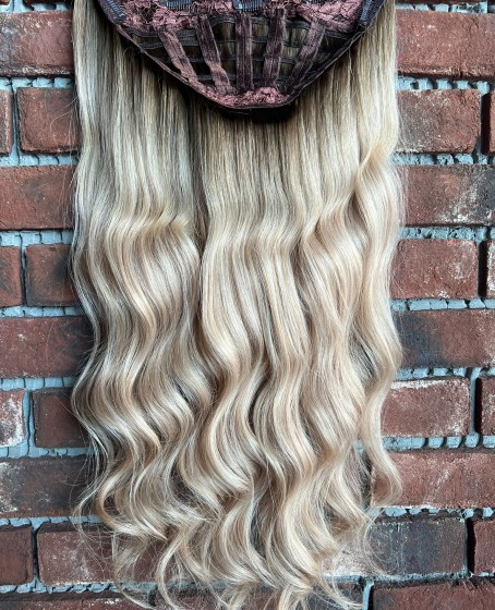 U Part Peruk yarımay çıtçıt Gerçek Saç