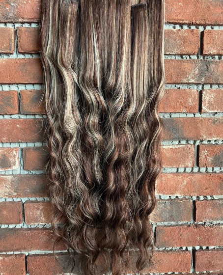 U Part Peruk yarımay çıtçıt Gerçek Saç