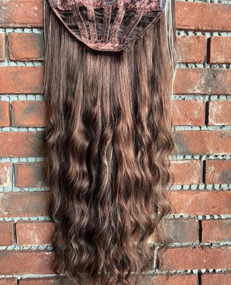 U Part Peruk yarımay çıtçıt Gerçek Saç