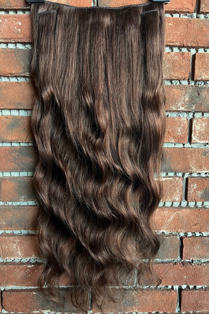 U Part Peruk yarımay çıtçıt Gerçek Saç 