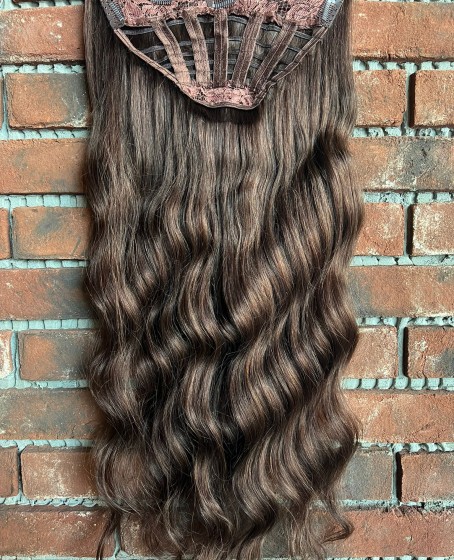 U Part Peruk yarımay çıtçıt Gerçek Saç