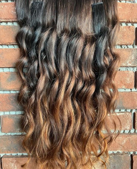 U Part Peruk yarımay çıtçıt Gerçek Saç