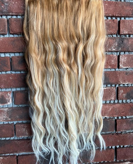 U Part Peruk yarımay çıtçıt Gerçek Saç