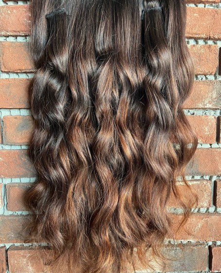 U Part Peruk yarımay çıtçıt Gerçek Saç