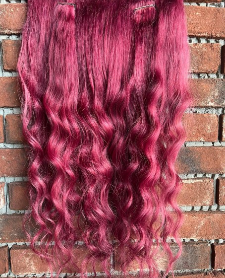 U Part Peruk yarımay çıtçıt Gerçek Saç