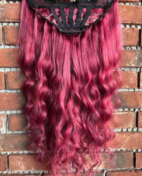 U Part Peruk yarımay çıtçıt Gerçek Saç