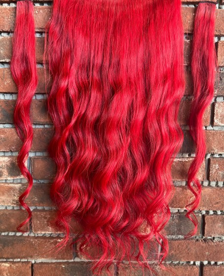 U Part Peruk yarımay çıtçıt Gerçek Saç