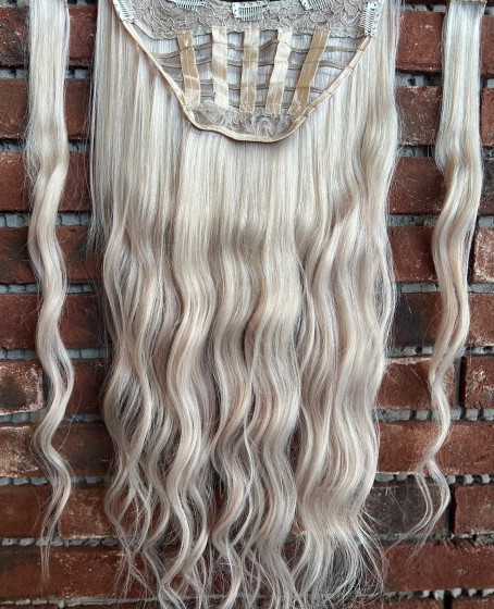 U Part Peruk yarımay çıtçıt Gerçek Saç