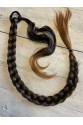 80cm Jumbo BOy Uzun Lastikli Örgü At kuyruğu saç