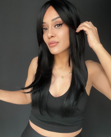 Uzun Doğal Su dalgalı Perçemsiz Tepesi Baş derisi görünümlü Yeni sezon