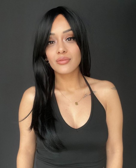 Uzun Doğal Su dalgalı Perçemsiz Tepesi Baş derisi görünümlü Yeni sezon