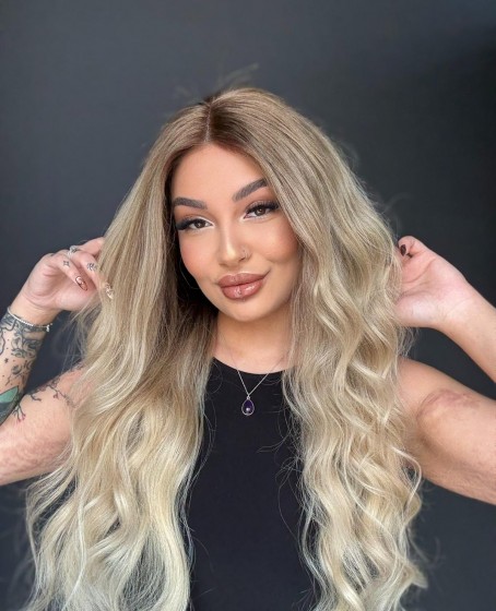 Ekstra Gür Ekstra Yoğun Platin Özel peruk koleksiyonu