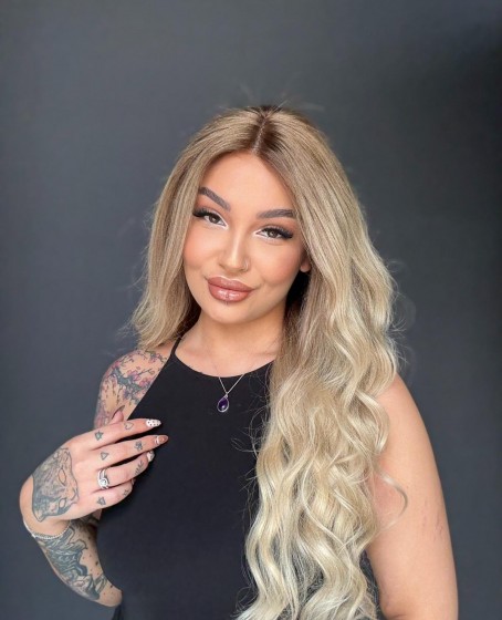 Ekstra Gür Ekstra Yoğun Platin Özel peruk koleksiyonu