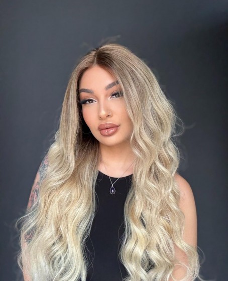 Ekstra Gür Ekstra Yoğun Platin Özel peruk koleksiyonu