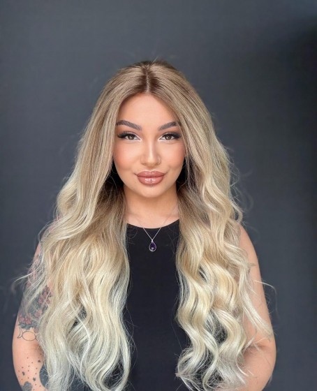 Ekstra Gür Ekstra Yoğun Platin Özel peruk koleksiyonu