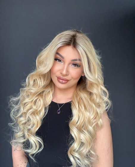 Ekstra Gür Ekstra Yoğun Platin Özel peruk koleksiyonu